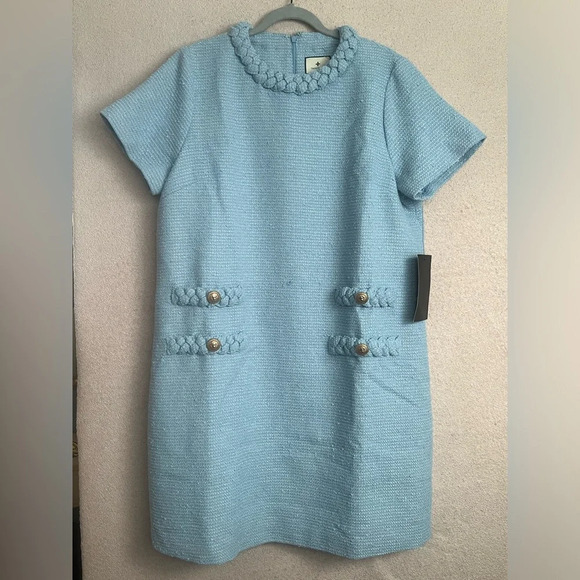 Tuckernuck Tweed Jackie Dress-Powder Blue-Women’s XXL-Short Sleeve-Classic-NEW - Picture 6 of 16
